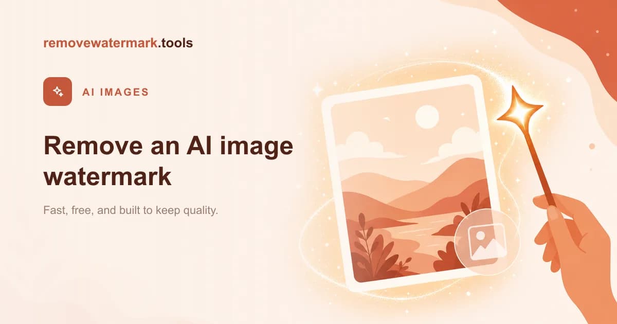 How to Remove a Watermark from an AI-Generated Image