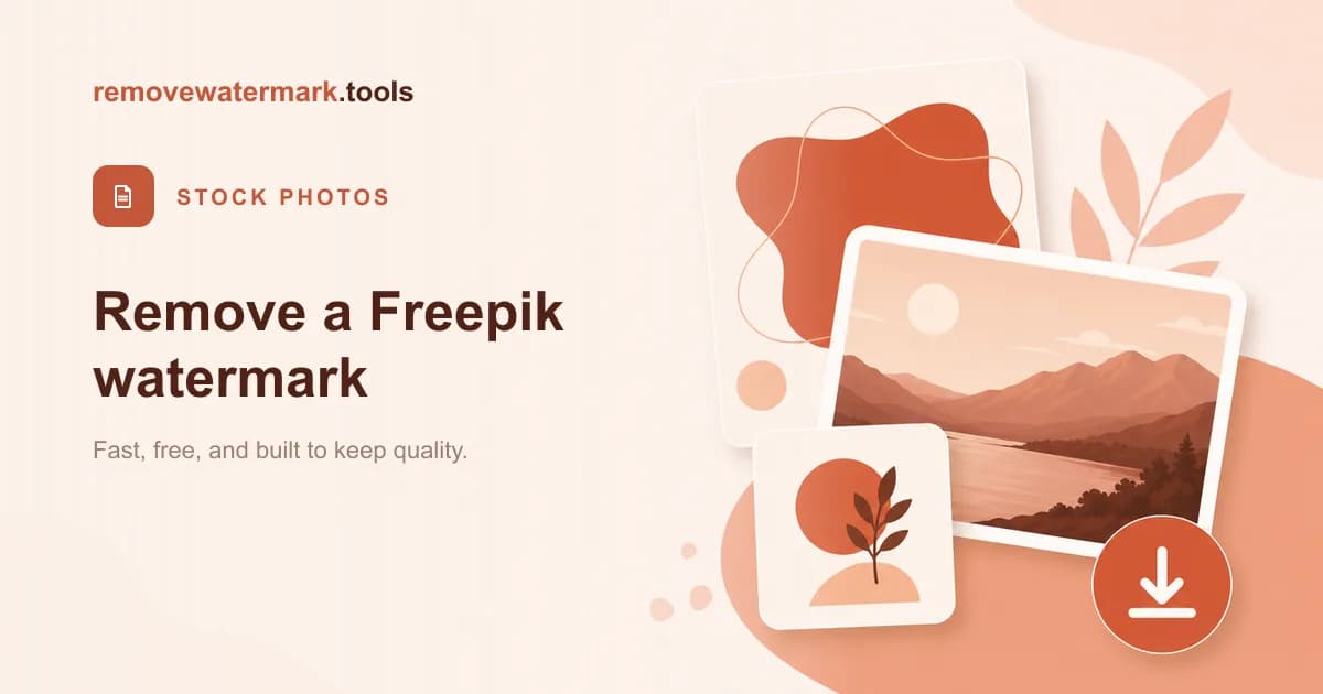 How to Remove a Freepik Watermark