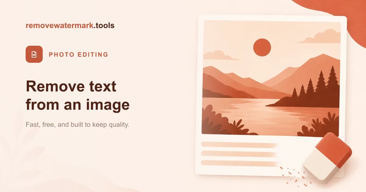 How to Remove Text from an Image Without Wrecking the Background
