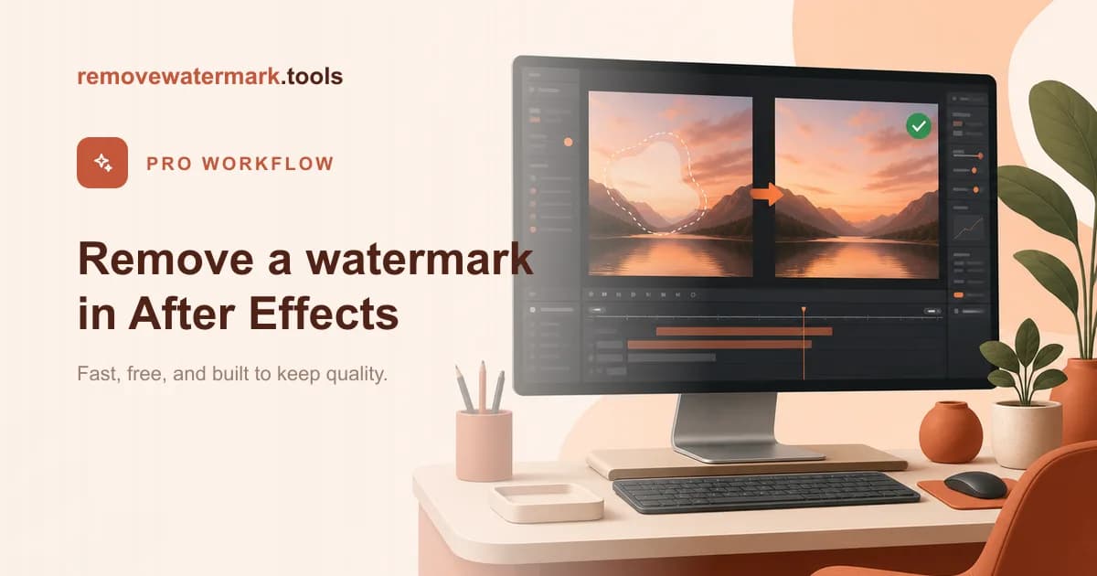 How to Remove a Watermark in After Effects (and a Faster Alternative)