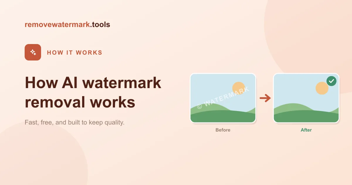 การลบลายน้ำด้วย AI ทำงานอย่างไรกันแน่ (Inpainting เทียบกับการเบลอและการครอป)