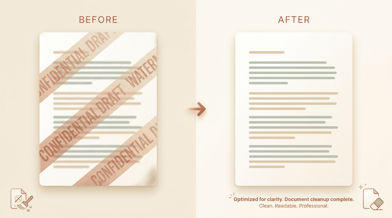 วิธีลบลายน้ำออกจากไฟล์ PDF
